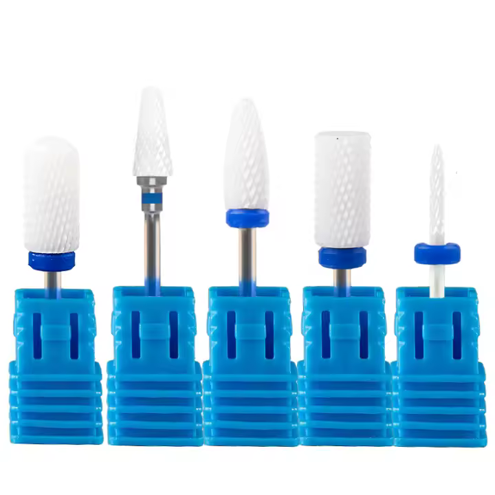 Juego De 5 Piezas De Brocas De Uñas De Cerámica Para Máquina Eléctrica Herramientas De Manicura Y Pedicura Accesorios Para Uñas - 1