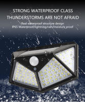 Lámpara De Pared Solar 100LED Impermeable Con Sensor De Movimiento Para Jardín Decorativa Iluminación De Calle Exterior - details 5