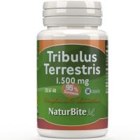 Tribulus Terrestris 1500mg de NaturBite. Con el 95% de Saponinas. Todo potencia para ayudarte a tener una vida más feliz y plena. Tribulus terrestris Naturbite, desde 2012 ayudando a la felicidad de las personas de ambos sexos y sus parejas... - details 0