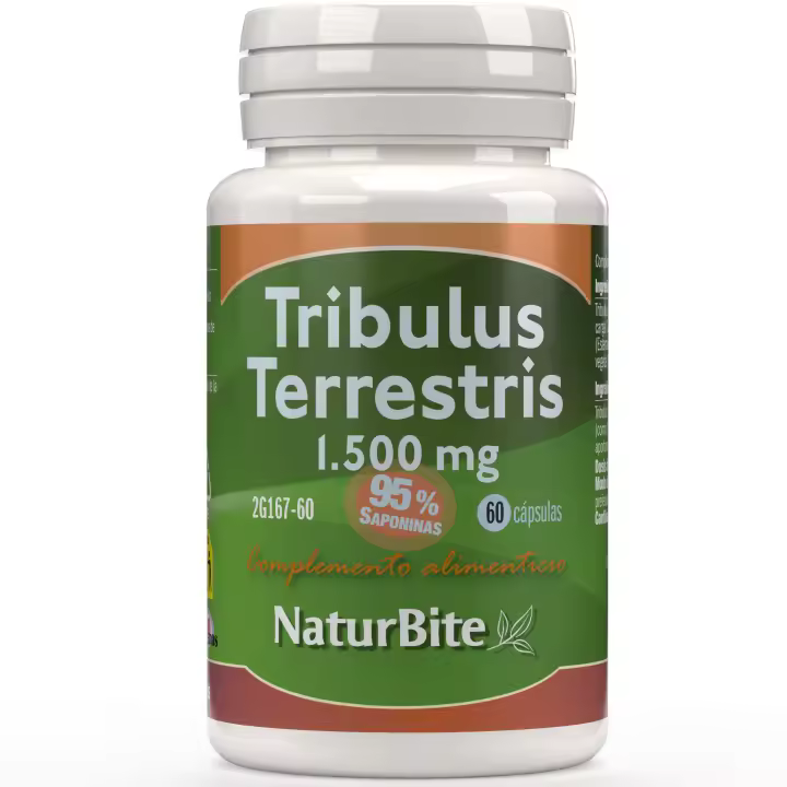Tribulus Terrestris 1500mg de NaturBite. Con el 95% de Saponinas. Todo potencia para ayudarte a tener una vida más feliz y plena. Tribulus terrestris Naturbite, desde 2012 ayudando a la felicidad de las personas de ambos sexos y sus parejas... - 1