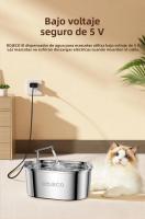 ROJECO Fuente De Agua Para Gatos Y Perros En Acero Inoxidable 3.2L Dispensador Automático De Agua Para Mascotas Accesorios Para Animales - details 11