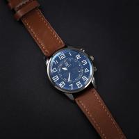 Reloj Deportivo De Moda 2024 Para Hombres Reloj Digital Trendy Con Cinta PU Cuero Reloj De Cuarzo Estudiante Resistentes Al Agua - details 1