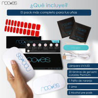 Pack Láminas de Uñas de Gel Precurado Nail Art + Lámpara de secado de uñas UV/LED PORTÁTIL 8wTiras De Uñas De Gel semicuradoPegatinas Uñas Semipermanente en GelGel Nail stickersUñas de gel Pegatinas - details 3