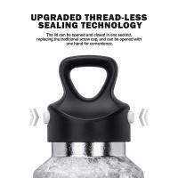 Botella De Agua Aislada De Titanio Boundless Voyage Doubles Enchufe Deportiva Ligera Y Sellada Para Gimnasio Resistente Al Agua - details 1
