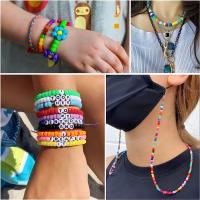 500pcs De Cuentas De Plástico En Colores Para La Fabricación De Joyas DIY Trenzas De Pelo Pulseras Collares Artesanías Pequeña Empresa - details 2