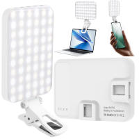Luz De Rellenado LED Recargable Con Clip Para Videoconferencia Y Autoceño Compatible Con iPhone Android iPad Y Laptop Ideal Para Maquillaje TikTok Vlog - details 7
