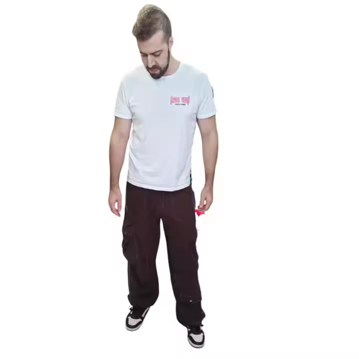 PANTALON UNISEX CARGO COLOR MARRÓN -13 BOLSILLOS - 1