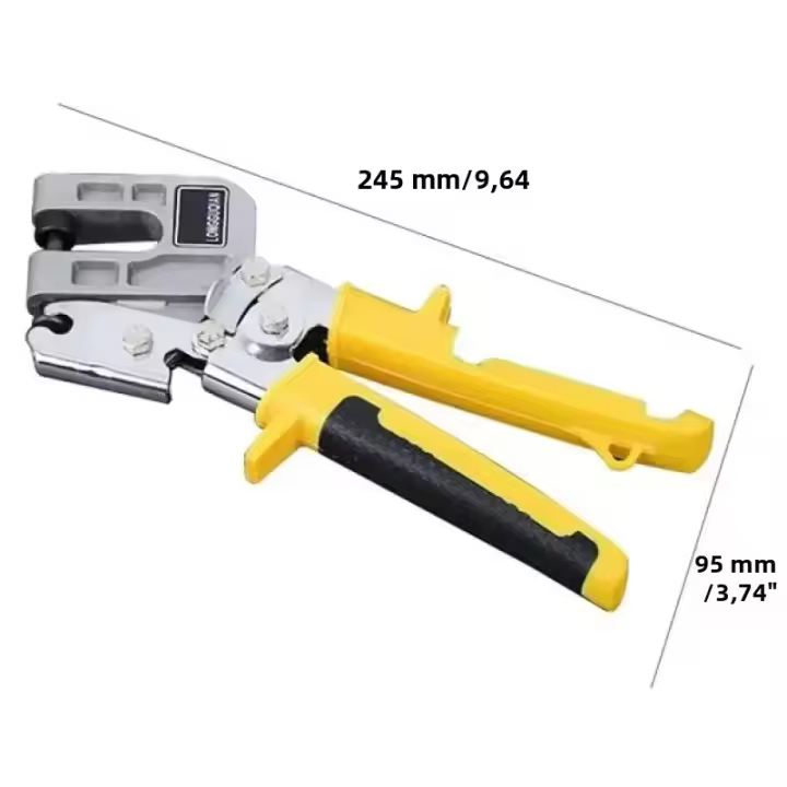 Acrílico Herramienta De Perforación De Techo De Aleación De Aluminio Con Crimpador De Estudios Metálicos Para Fijación De Doble Keel Herramientas De Yeso Y Paredes Secas - 1