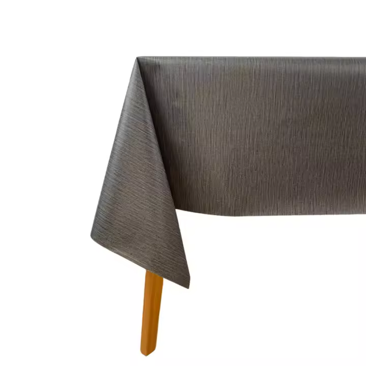 Mantel Hulehule Tex Hule PVC Estampado Liso, Jaspeado con Tonos Grises Anti manchas Impermeable - WALLACE ANTRACITE - 1