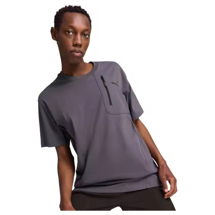 Camiseta de Manga Corta Puma Open Road para hombre en color gris - 1