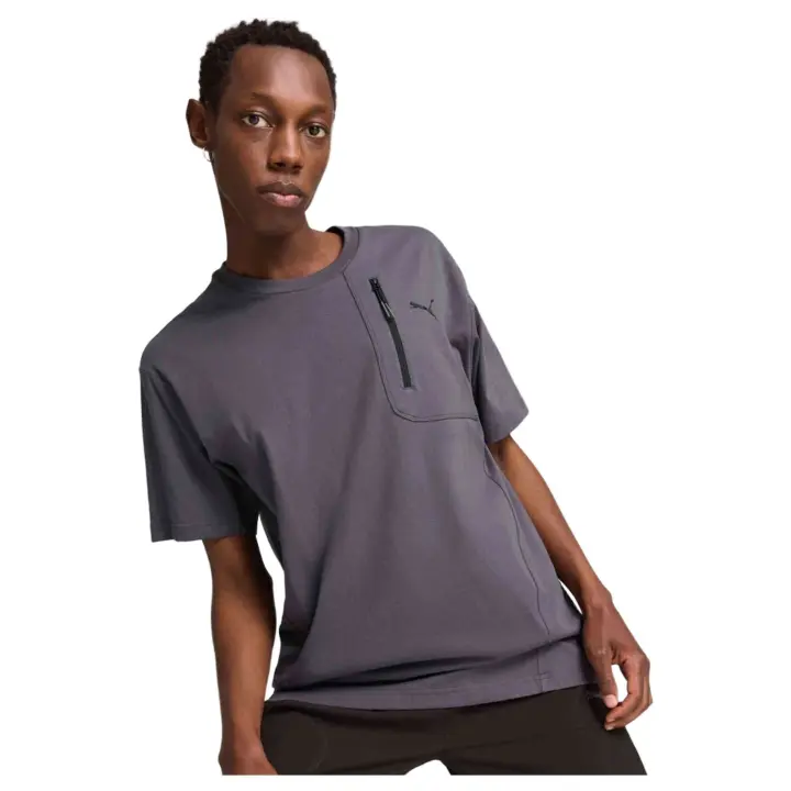 Camiseta de Manga Corta Puma Open Road para hombre en color gris - 1