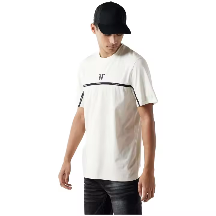Camiseta de Manga Corta 11 DEGREES Colour Block Taped para hombre en color beige - 1