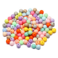 30-200pcs Bolas De Acrílico Matte Redondas Espaciadoras Para Hacer Joyas Manualidades DIY Pulseras Tamaño 6/8/10/12mm - details 0