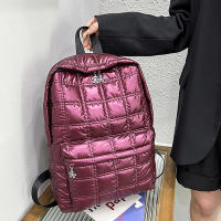 Mochila De Invierno Yogodlns Espacio Algodón Para Mujer Gran Capacidad Escuela Bolsa Viaje Nylon Impermeable Rucksack Estudiante Pack Femenino - details 11