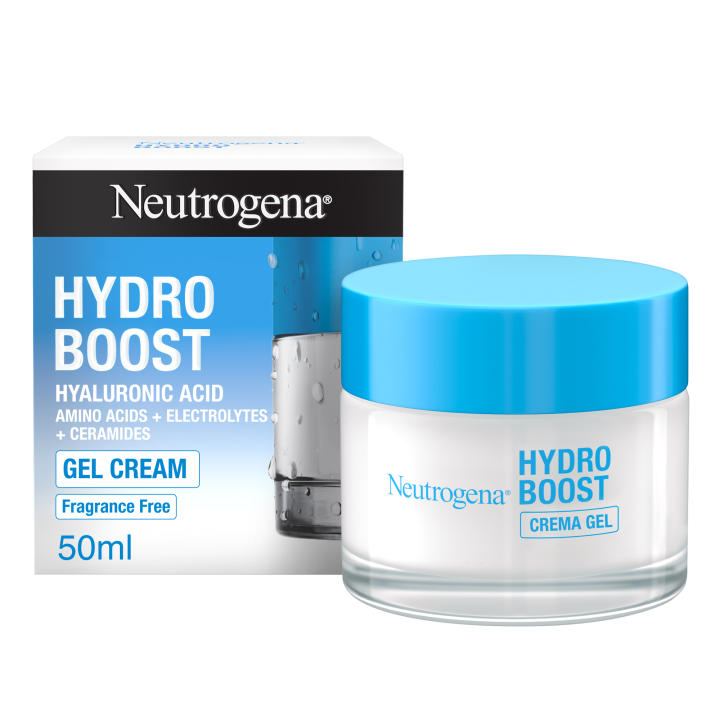 Neutrogena Hydro Boost Gel de Agua 50 ml. Gel Hidratante Facial con ácido hialurónico y aminoácidos - 72 horas de hidratación - Fórmula no grasa. Para Piel Seca.