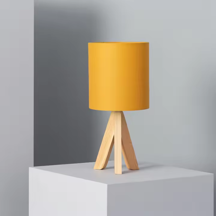 Ledkia Lámpara de Mesa de Madera Kanuni - Diseño Único y Elegante - 1