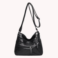 Bolso De Hombro Para Mujer 2023 Nueva Moda En Cuero PU Color Sólido Gran Capacidad Bolso Cruzado Multi-Nivel Estilo Clásico - details 15