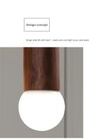 Lámpara Colgante Nórdica De Madera Decorativa Para Hogar Iluminación Interior Para Sala De Estar Dormitorio Estudio Fuente De Luz AC 90-260V - details 1