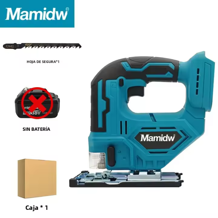 Mamidw DJV182Z Sábanas Eléctricas Sin Cable 18V 340W Con Hoja De Sábanas Y Mango De Barrel Para Makita Batería Compatible Herramienta De DIY Para El Hogar - 1