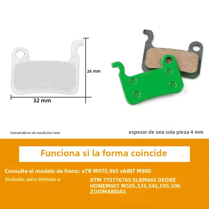 Pads De Freno De Disco Hydraulico Para Bicicleta 2 Ruedas Cerámicos Compatible Con SHIMANO SRAM AVID HAYES Magura Accesorios De Ciclismo - 1