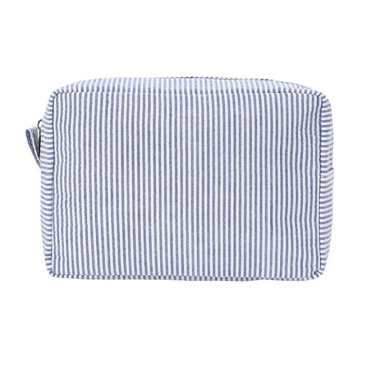 Bolsa de Cosméticos para Mujer, Bolsa de Cosméticos de viaje, Gran capacidad, portátil, a Rayas, Bolsa de Cosméticos Dulce, Bolsa de almacenamiento para Mujer, Bolsa de ASEO, Bolsa de - 1