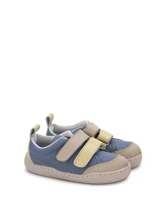 Zapatilla de lona respetuosa denim-amarillo Zapy  AJ210930 - 1