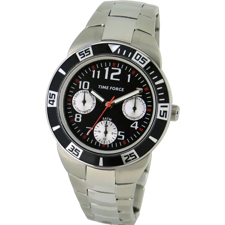 Time Force Tf4120b01m  Reloj Para Para Mujer Color Negro - 1
