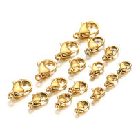 30Pcs/lot Aros De Cangrejo De Acero Inoxidable Galvanizado En Oro Para Pulseras Collares Cadenas Hecho a Mano Joyería Suministros - details 3