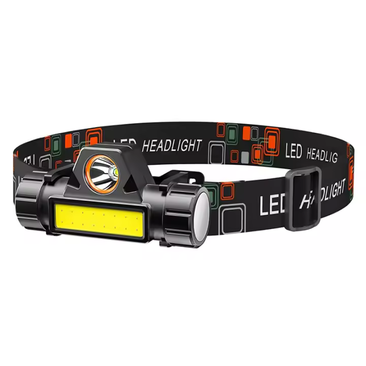 Linterna Frontal Recargable LED De Mano Ligera Para Pesca Correr Camping Luz De Trabajo Impermeable Con Lente De Hidrógeno Metálico - 1
