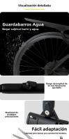 RRSKIT Guardabarros Para Bicicleta Desmontable Protector De Barro De Plástico Suave Resistente Para Vehículos De Carretera Accesorios De Bicicleta - details 2