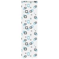 vidaXL Estor enrollable para ducha con casete 70x240cm tela ancho 66cm en color Gris claro/Splash/Adorno y más | protección solar decorativa para ventanas hogar oficina dormitorio fácil de instalar - details 5