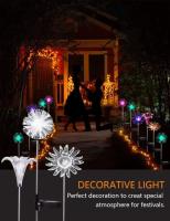 Lámpara Solar De Jardín Con Balón De Hierro Y Remolinos Luz LED Exterior Faeirita Nocturna Para Atmosfera De Yard Art - details 5