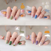 Pegatinas De Uñas De Verano Para Mujeres Arcoíris Graffiti Ondas De Agua Impermeables Y Duraderas Adhesivo De Uñas - details 2