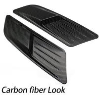 Nueva Decorativa Inclinación De Aire Para Coche Universal En Fibra De Carbono / Negro Adorno Para Parachoques De Capó Ventosa De Cubierta Estilo Y Decoración - details 9