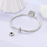 Encanto De Plata De 925 Para Pulsera Con Barco De Paseo Y Corazón Joyería Fina Para DIY Regalo Con Cuentas De Papel Y Rosas - details 73