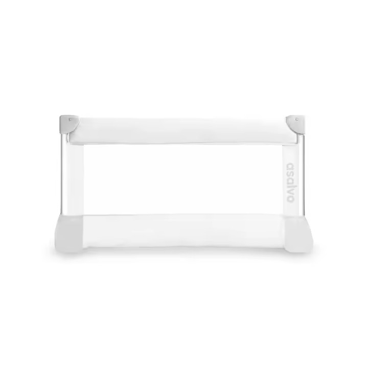 Asalvo Barrera de Cama Estándar de 90 cm - Abatible, Plegable y con Correas de Seguridad, Compacta, Lavable y Fácil de Instalar para una Protección Diaria - 1