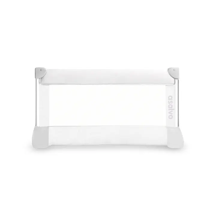 Asalvo Barrera de Cama Estándar de 90 cm - Abatible, Plegable y con Correas de Seguridad, Compacta, Lavable y Fácil de Instalar para una Protección Diaria - 1