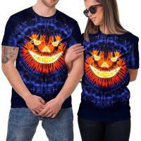 Camiseta De Moda Personalizada 3D Para Hombres Y Mujeres Transpirable Para El Día a Día Estampado De Halloween Breathable - details 6
