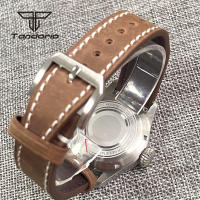 Reloj De Pulsera Automático Tandorio Vintage 20Bar 39mm NH35A Para Hombres Con Bisel Fluted Y Corona Ajustable Luminoso Vidrio De Zafiro Correa De Cuero Resistente Al Agua - details 9