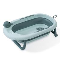 Bañera Plegable Antideslizante Interbaby - Ideal para Casa y Viajes - Divertida Taza en Forma de Ballena - Rosa/Azul/Verde - details 0