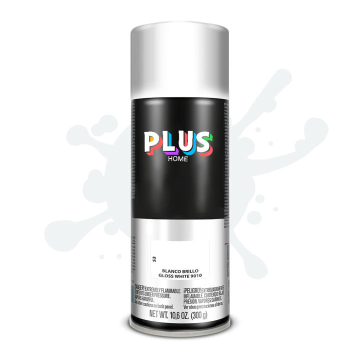 PLUSHOME Pintura Spray 400ml para Pintar Todo Tipo de Superficies: Madera, Metal, Cartón, Tela, Piedra, Bra de Vidrio, Plásticos Rígidos, Etc para Bricolaje y DIY