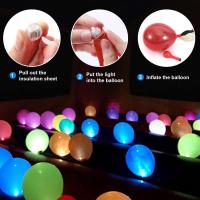50pcs Luces LED Mini Para Globos Redondos Lámpara Decorativa De Fiesta Para Luces De Papel Colores Multicuadros Para Festivales Y Cumpleaños - details 2