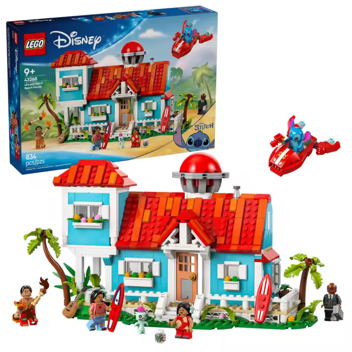 LEGO DISNEY 43268: Casa en la Playa de Lilo y Stitch - 1