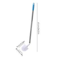 Cepillo Largo Para Limpieza De Botella De Agua De 5 Gallones Con Cerdas De Nylon Y Mango De Acero Inoxidable Cepillo Flexible Para Botellas - details 5