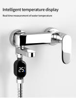Termómetro De Ducha Inteligente Y Impermeable Con Pantalla De Temperatura Digital Para Grifo Medidor De Temperatura Del Agua Para Bebés - details 0