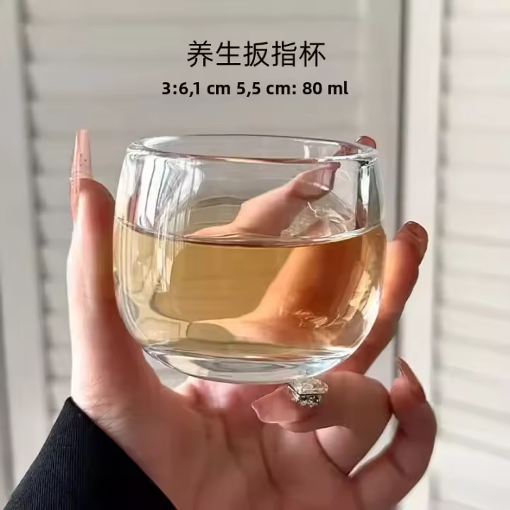 Vaso De Té De Vidrio Grueso De Alta Calidad 100ml Vaso Individual Sencillo Y Saludable Para El Hogar - 1