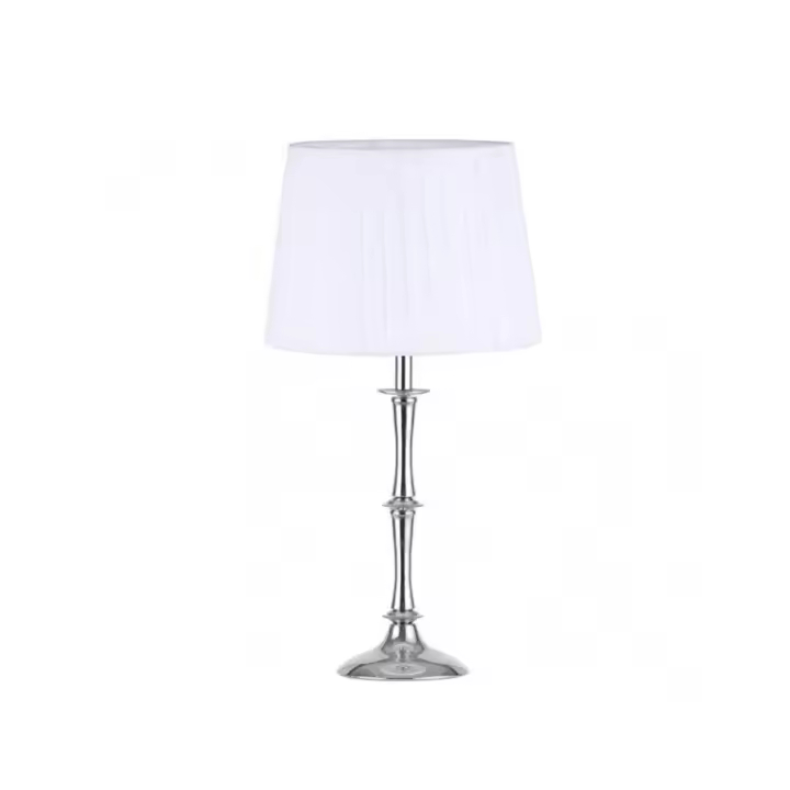 Fabrilamp - Sobremesa Oregon 1xe27 Cromo C/pant Blanca 49x25x25 Cm - 1