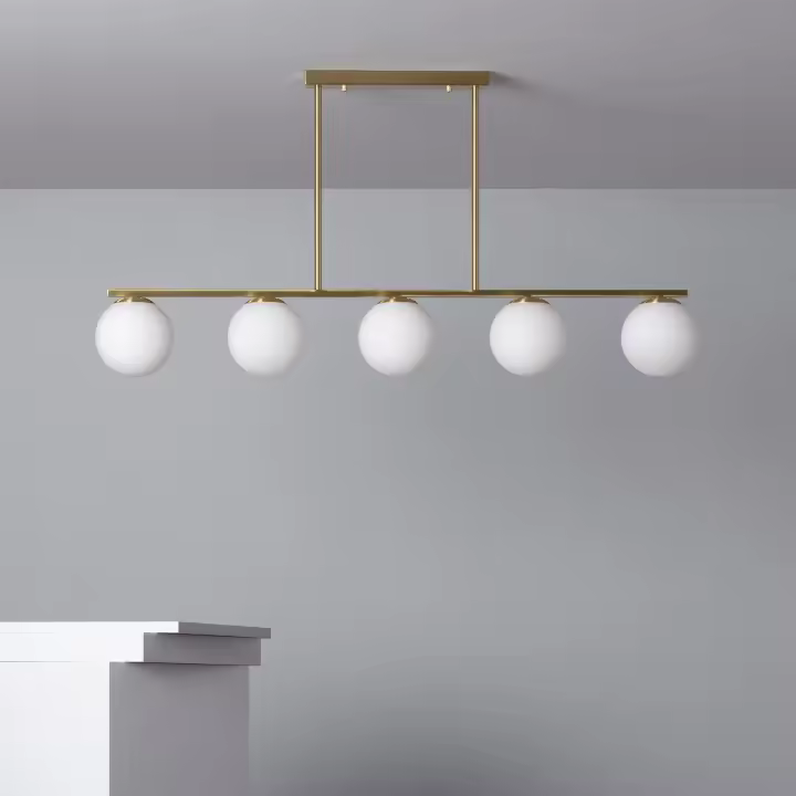Ledkia Lámpara Colgante Metal y Cristal Boqor - 1