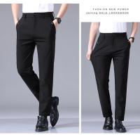 Pantalones Casuales Para Hombre Ultrafinos Y Elásticos Alta Elasticidad Transpirables Suaves Estilo De Negocios Verano Slim Fit Cierre De Cremallera - details 17