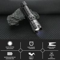Linterna táctica de alta potencia para acampar, linterna tipo C, recargable por USB, Zoom, de largo alcan, Ultra potente, 9900IM - details 2